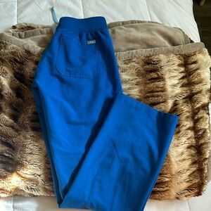Figs royal blue Livingston scrub pants size XS, regular length